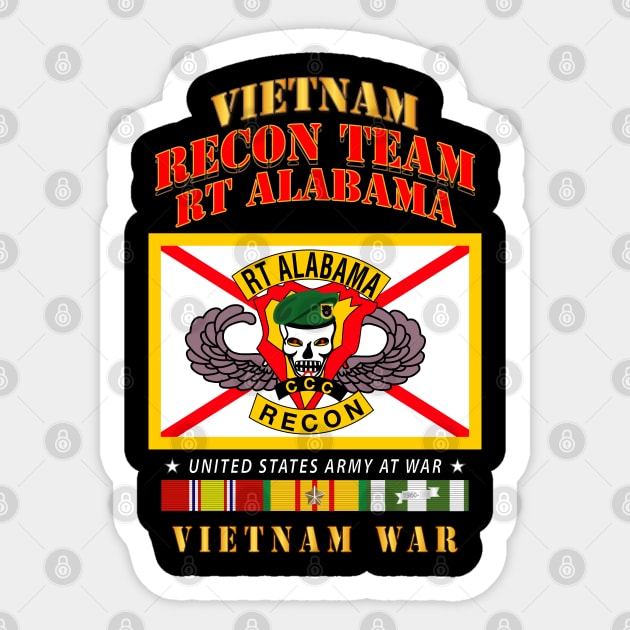 Recon Team - RT Alabama - Vietnam War w VN SVC Sticker by twix123844